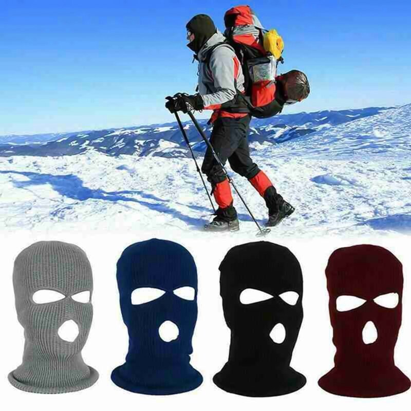 Unisex 3 buraco máscara facial completa chapéu de inverno para esqui ciclismo máscara de esqui limitado bordado balaclava coração quebrado exército tático máscara