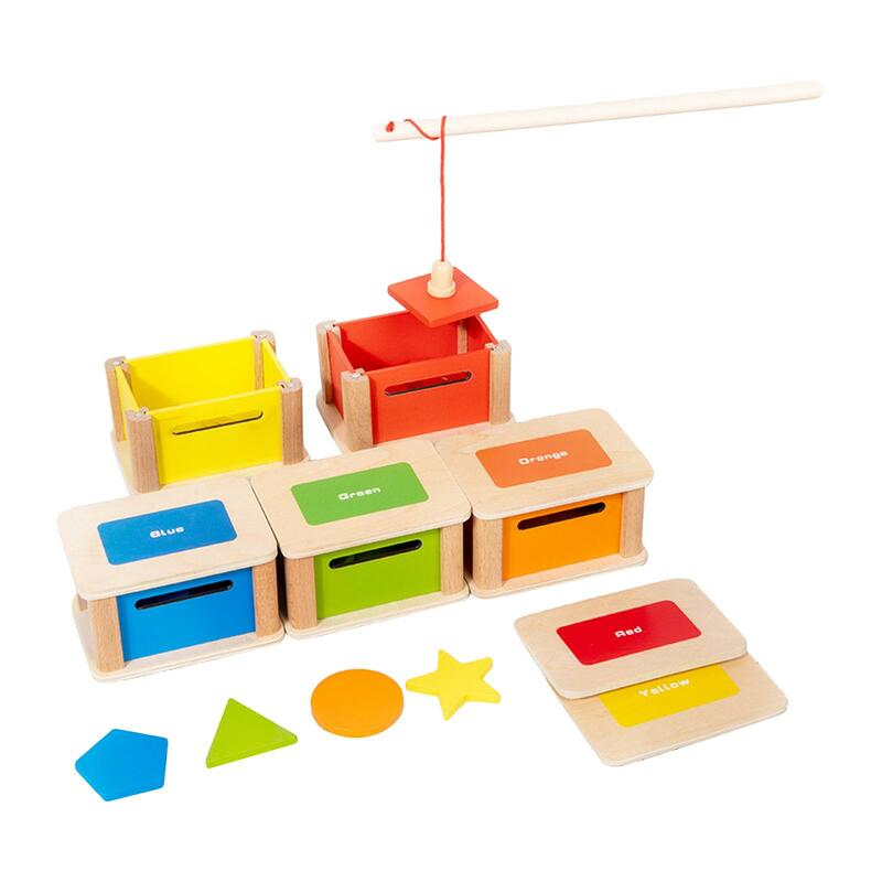 Montessori Cor Classificação Puzzles Brinquedos para Crianças