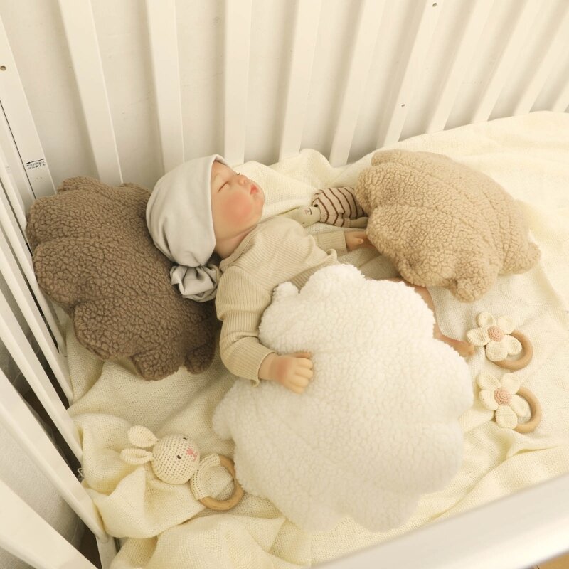 Новинка плюшевая детская подушка в форме ракушки реквизит для фотосъемки новорожденных Симпатичная пушистая подушка для детской студийной фотосъемки