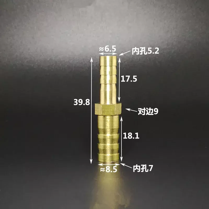 真ちゅう製ガスパイプコネクタ,3 4 5 6 7 8 10 12 14 16mm,管状ジョイント用アクセサリー