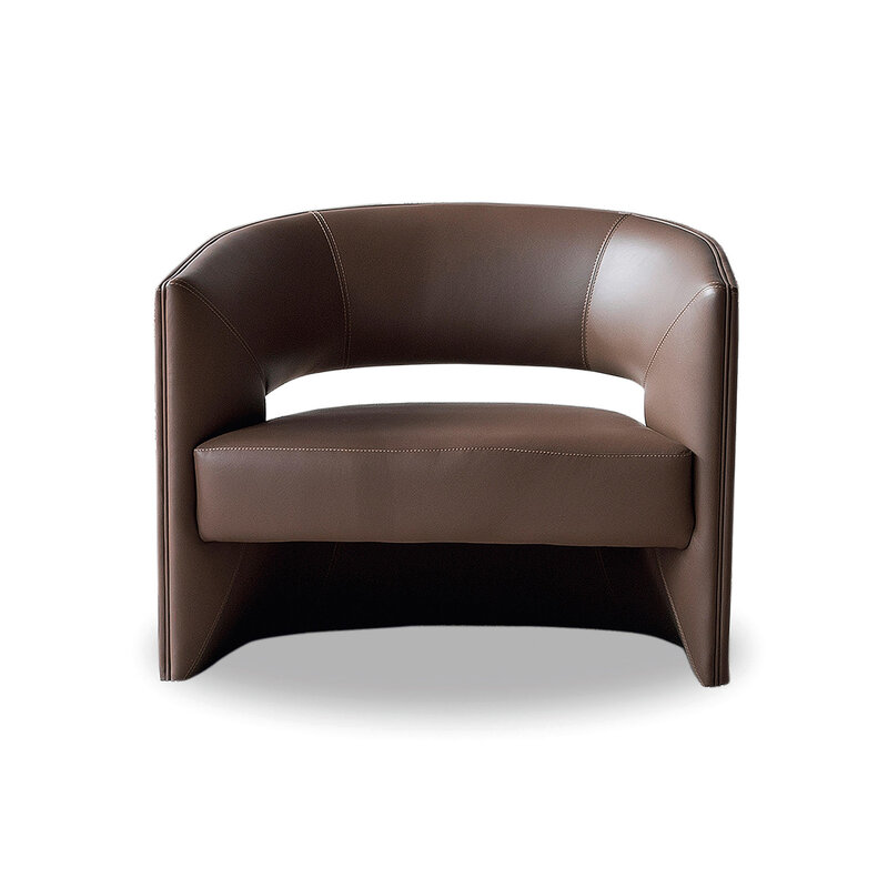 Cadeira moderna do couro africano, único sofá, cadeira do braço do café, mobília do restaurante e do café