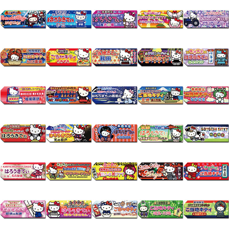 Pegatinas de sellado Kawaii Hello Kitty para niños, papelería decorativa estética, teléfono, portátil, impermeable, 10/30/60 piezas