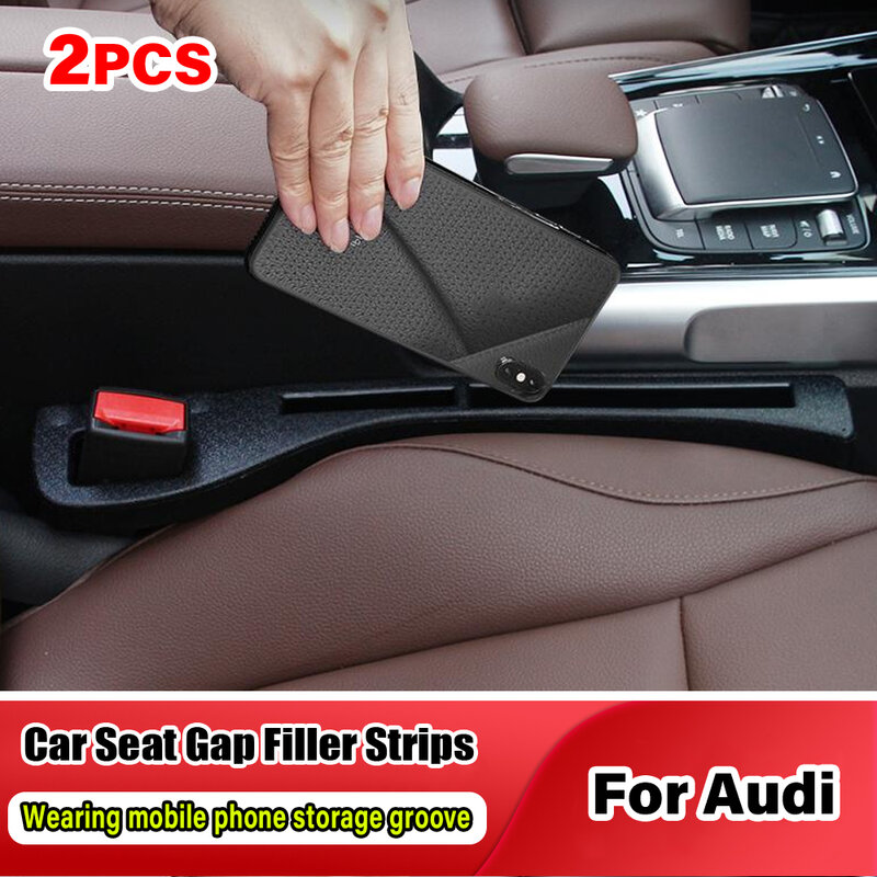 Car Seat Gap Filler Side Seam Plug Strip Leak-proof Filling Strip Accessories For Audi S Line Q3 Q5 Q7 RS3 RS4 A3 A4 B5 B7 8p 8V