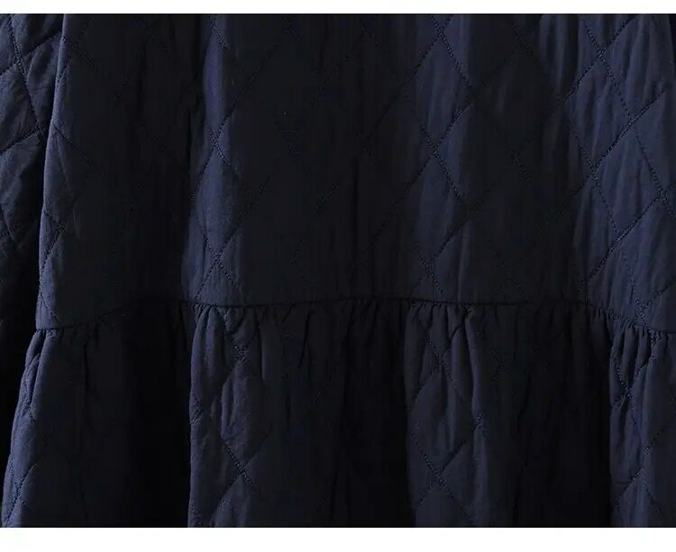 Abrigo de algodón para mujer, parka holgada, informal, cálida, Retro, de gran tamaño, novedad de invierno