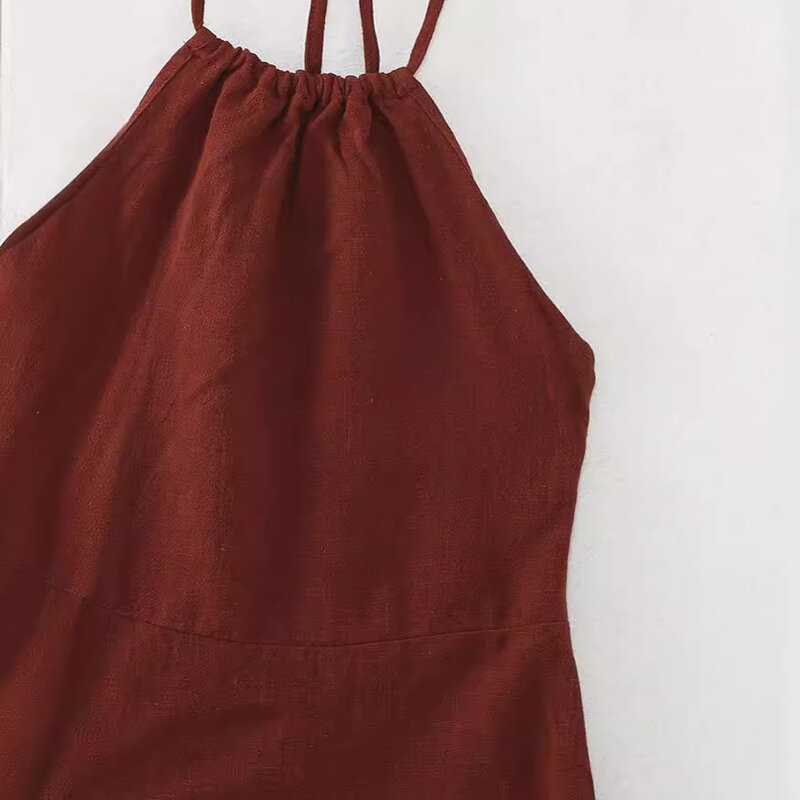 Женская Однотонная юбка с открытой спиной и вырезом-лодочкой