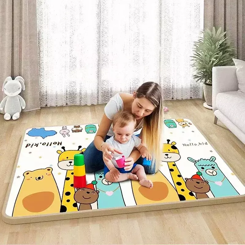 2023 Nieuwe Baby Kruipen Speelmatten Dikker 1Cm/0.5Cm Opvouwbare Mat Tapijt Speelmat Voor Kinderen Veiligheid Kleed Speelgoed Geschenken Hebben Kreuken