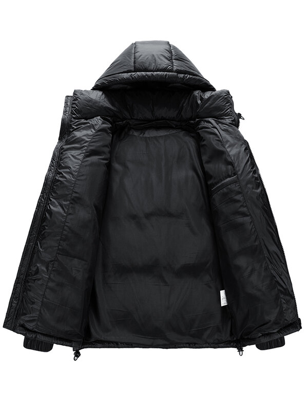 2023 New Winter Down Jacket Men Korean Fashion 90% White Duck Down Padded Warm Jackets Hooded Windbeaker Thermal Puffer Coat