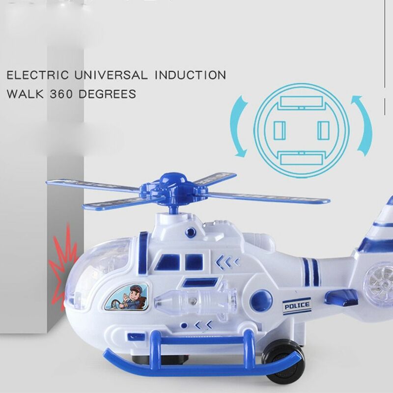 Electronic Components Helicopter Toys With Luminous Light Plastic Flexible Blade Automatic Driving Propeller