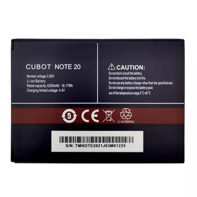 100% oryginalne nowe 4200mAh dla Cubot Note 20 / Note 20 Pro Bateria do telefonu wysokiej jakości akumulatorki zamienne Bateria