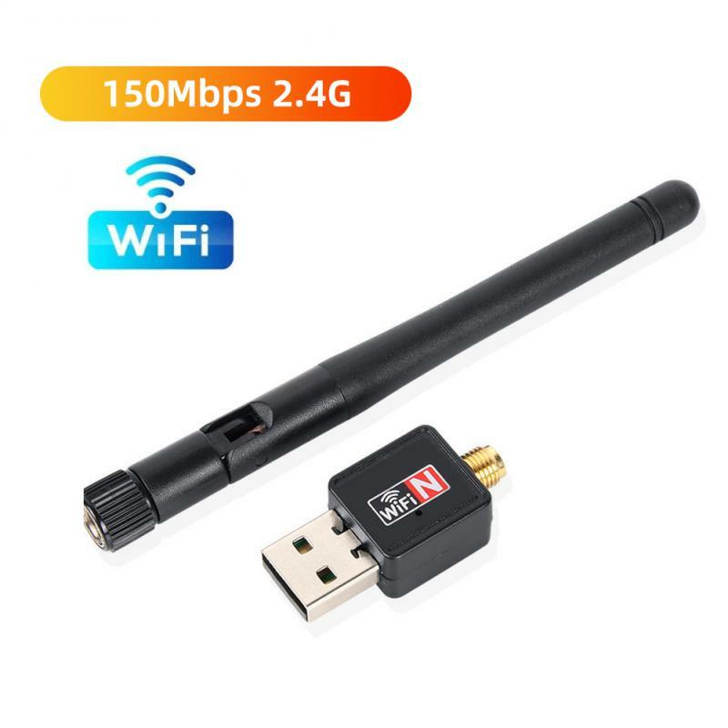 1/2PCS WiFi Adapter 5dB Antenna 150Mbps Lan Wireless Network Card Portable USB 7601 chip for AHD DVR DVR