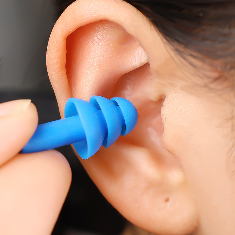 2/4/10 buah sumbat telinga renang antiair silikon lembut isolasi suara pelindung telinga Anti kebisingan alat earplug tidur