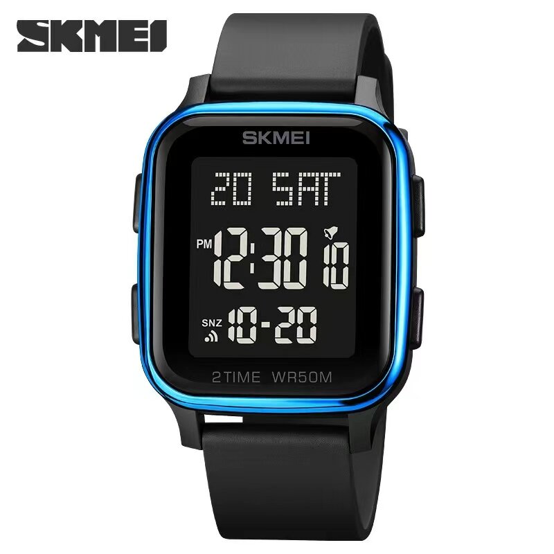 Personality trend sports hot selling electronic watch fashion square waterproof digital men's watch