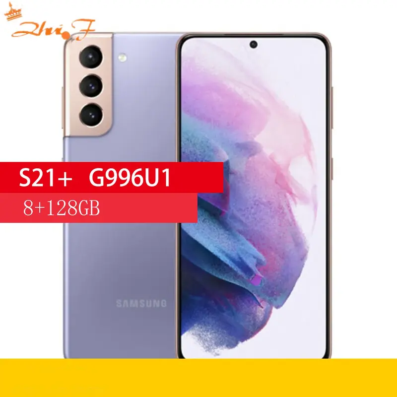 Samsung Galaxy S21 + S21 Cộng Với 5G G996U G996U1 6.7 "ROM 128/256GB RAM 8GB snapdragon 888 NFC Octa Lõi Di Động Ban Đầu Điện Thoại