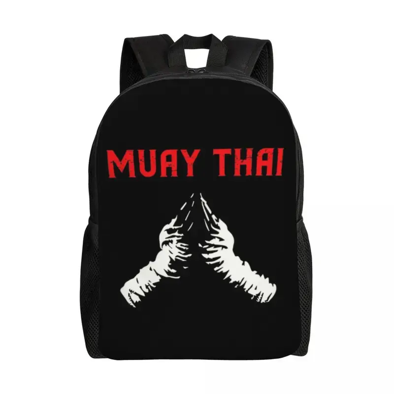 Sac à dos Muay Thai Fighter pour ordinateur portable, sac à dos scolaire, sac à dos pour étudiants, sac de sport, sac de boxe, entraînement de gym, fitness, sac à dos pour étudiants