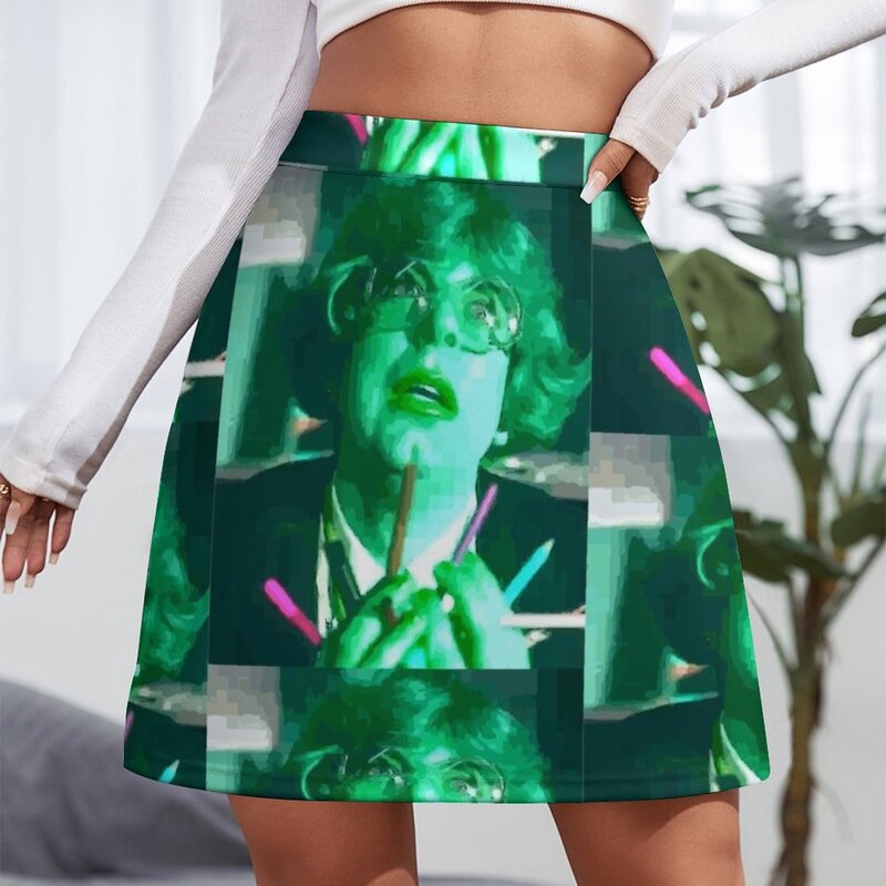 Женская атласная мини-юбка с принтом «Лига джентльменов»