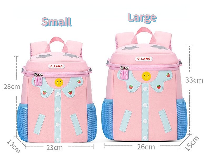Smiley Clothes Kindergarten Cartoon zaini per ragazze ragazzi New Fashion Children Bucket zaini carini