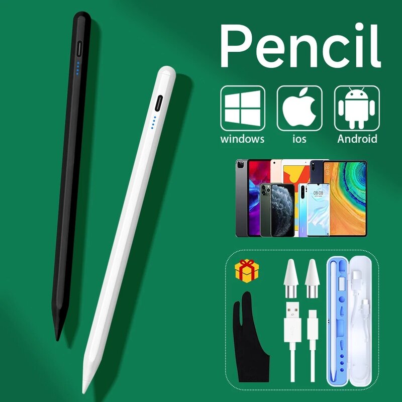 Универсальный стилус для планшета Android IOS Windows, стилус для планшета Apple Pencil 2, стилус для планшета Samsung Huawei Xiaomi