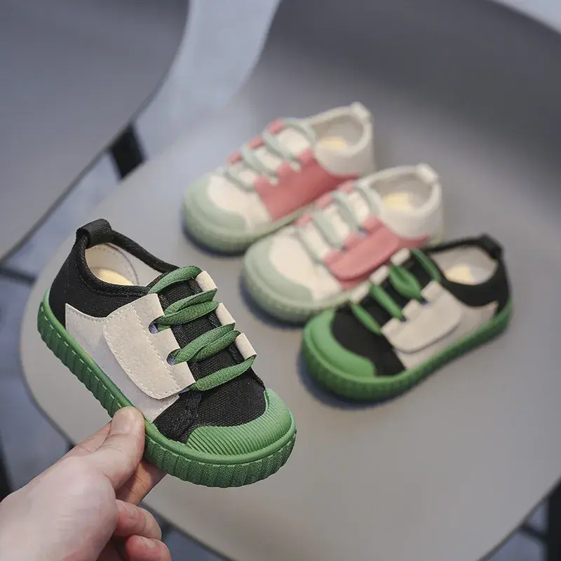 Neonate ragazzi scarpe di tela primavera autunno neonato scarpe da bambino fratello sorella confortevole suola morbida scarpe Casual per bambini