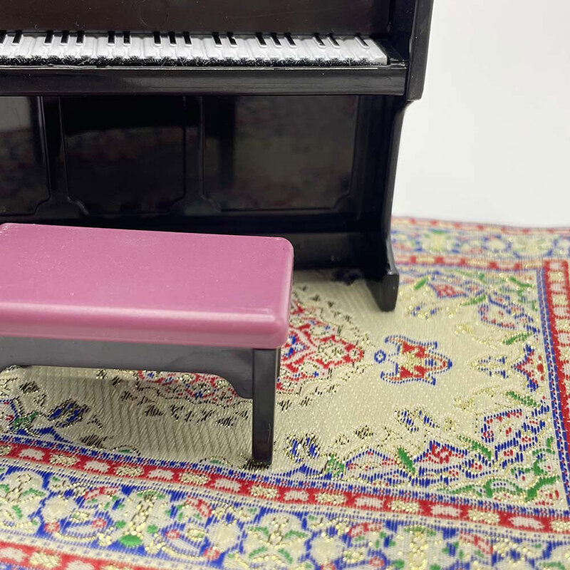 1:12 miniaturowy dywan dywan dywanik podłogowy mata podłogowa Model salonu dekoracja sypialni akcesoria do domu dla lalek