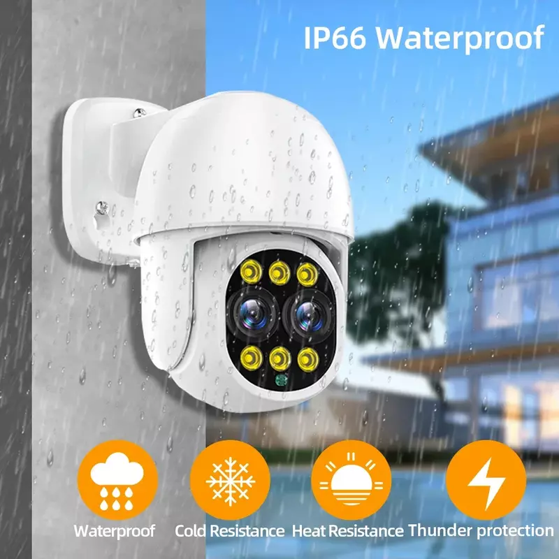 4K 8MP PTZ Camera POE 8X Zoom SecurityOutdoor Color Night Vision Smart AI P2P Pan Tilt With Motion Detection Two Way Audio Cccam