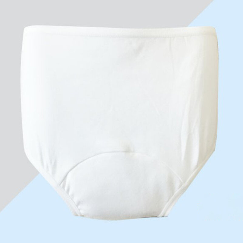 Washable Absorbency Incontinence Aid Cotton Underwear Briefs for Women S