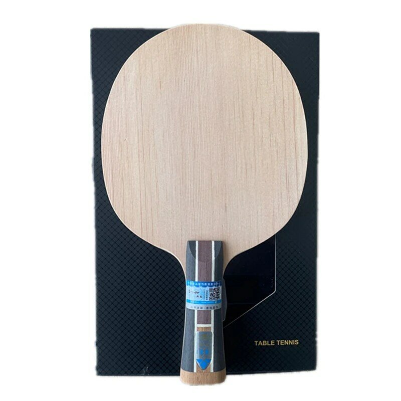 Stuor esportes nova raquete de tênis de mesa preto duro fibra de carbono construído-para fora profissional ping pong morcegos 7plys ténis de mesa lâminas