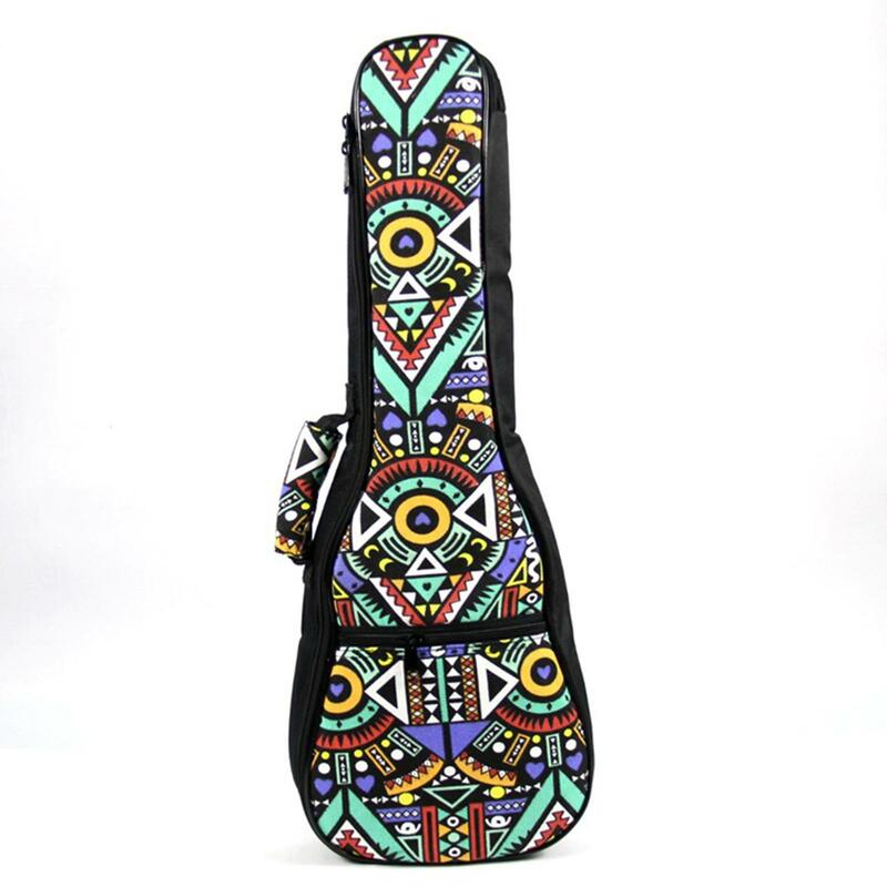 Estojo de ukulele portátil Gig Bag Padding, pano Oxford profissional impermeável com alças ajustáveis, macio à prova de choque para concerto