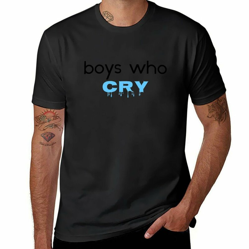 Футболка для мальчиков, которые плачут, логотип, индивидуальный дизайн, ваши собственные Большие размеры для мальчиков, футболки для мужчин