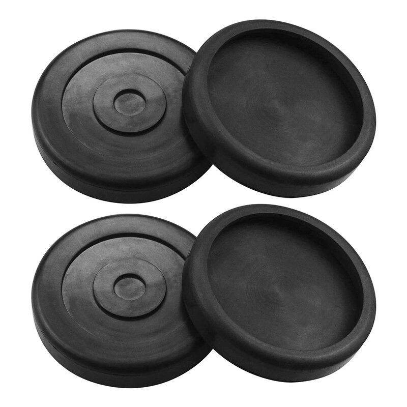 Round Rubber Arm Pads Roll Bridge Jack Pads 5715017 Replace For BENDPAK Lift DANMAR Lift ,4 Pack