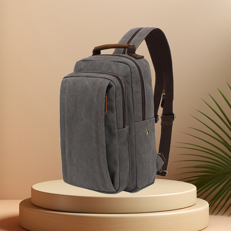 Модная трендовая холщовая нагрудная сумка CFUN YA Для мужчин, уличный спортивный альпинистский рюкзак, походная сумка через плечо, рюкзаки 2024
