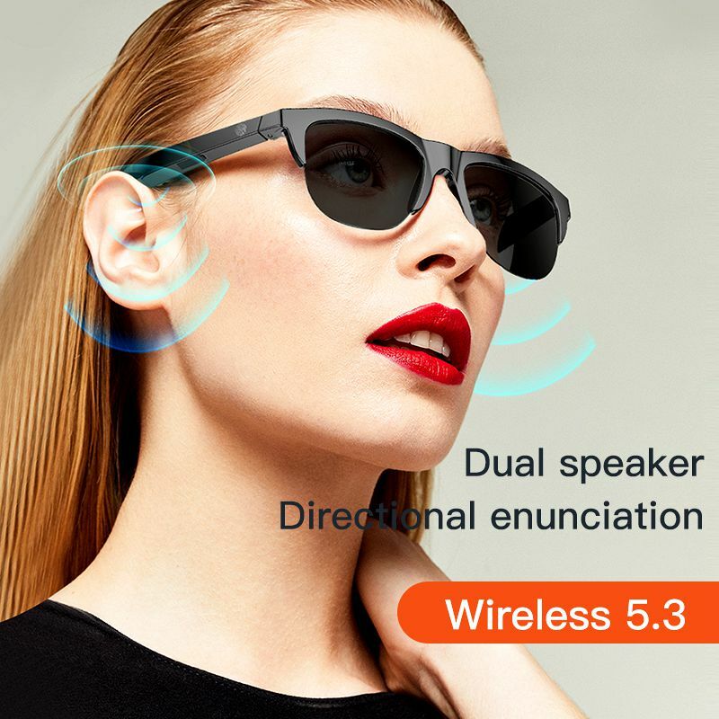 New Fashion F06 Smart Sunglasses with Wireless Headphones Enjoy Music and Sports with Polarized Glasses