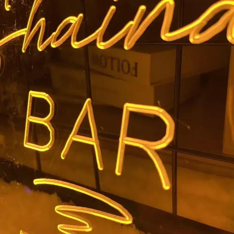 Shaina‘s Bar Neon Carve Sign Personality Neon Lights For Bars Decoration Personalized Gift To Friends 12 Colors Customizable