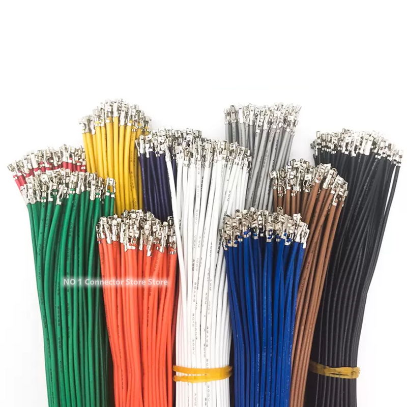 100 szt. Złącze PH2.0 przewód przyłączeniowy kabel elektroniczny podziałki 2.0mm pojedynczy klosz 22AWG 24AWG 26AWG 10cm/20cm/30cm/40cm/50cm