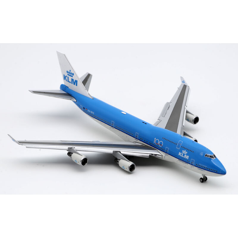 XX40117A regalo aereo da collezione in lega JC Wings 1:400 KLM Airlines Boeing 747-400 Diecast Aircraft Model Jet PH-BFG Flaps Down