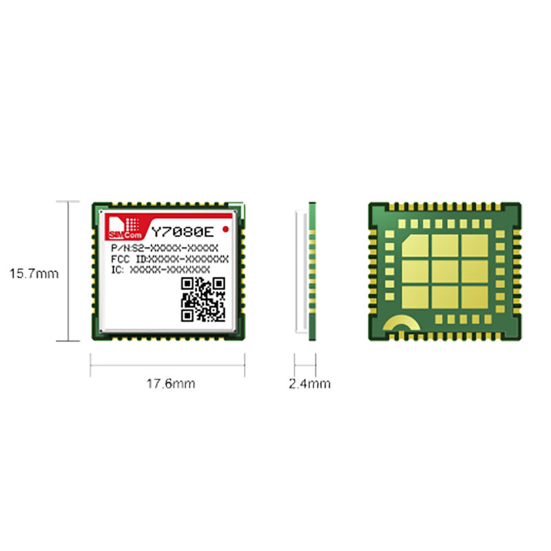 SIMCOM Y7080E modul Multi-Band NB-IoT dengan GNSS Cat-NB2 B3/B5/B8/B20/B28