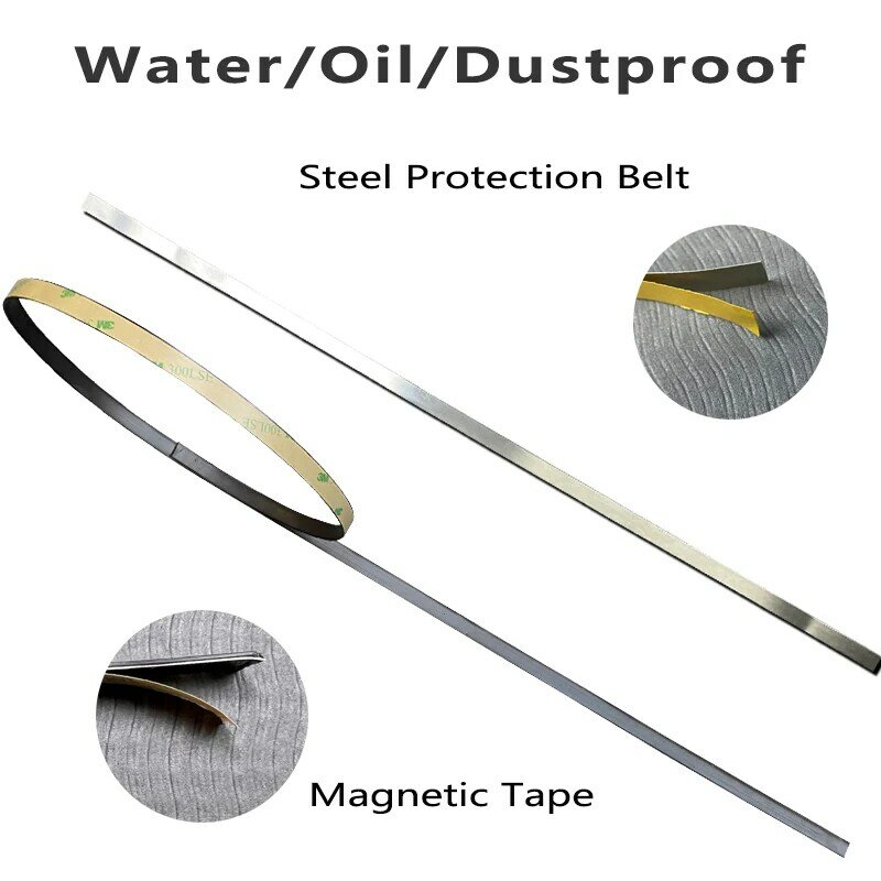 Escala magnética M503, regla de rejilla gaznetica, adecuada para carpintería de aluminio, sierra de corte de piedra, marco de alimentación, medición de posicionamiento