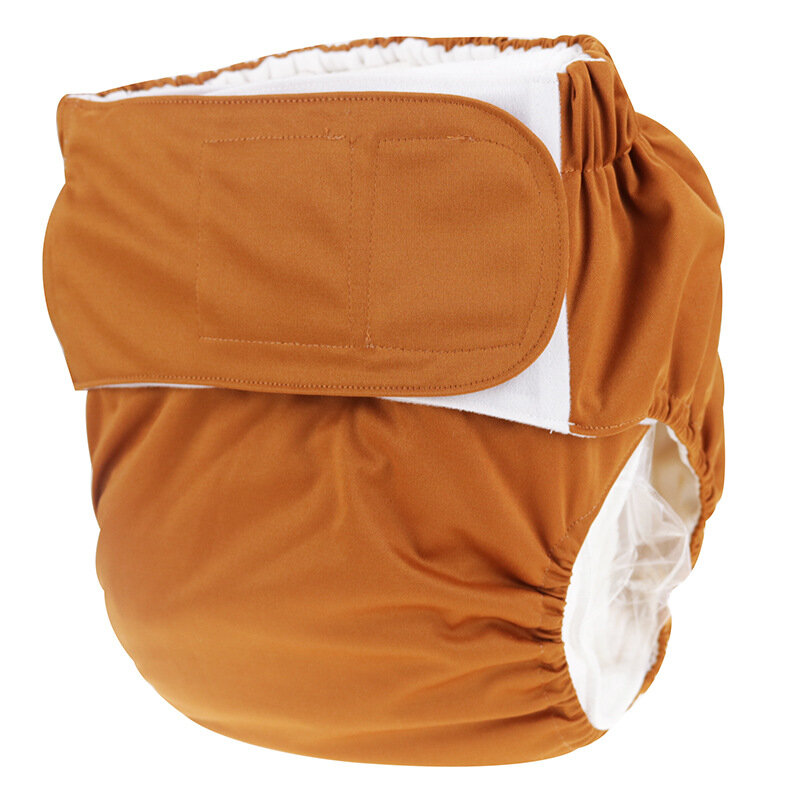 Подгузник тканевый для взрослых, многоразовый карман для мочевого недержания, с крючком и петлей, для возраста от 10 до 90 лет