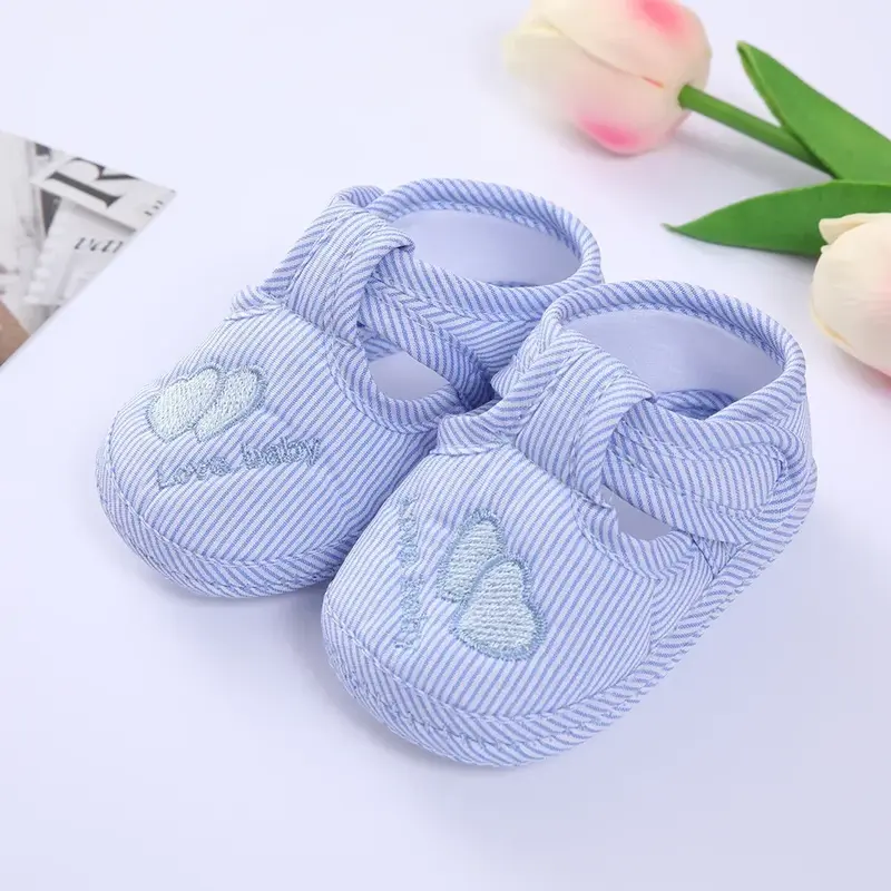 Zapatos de doble corazón para niñas y niños de 0 a 1 años, zapatos de suela suave para niños pequeños de 3 a 6 a 9 meses, zapatos para caminar para bebés
