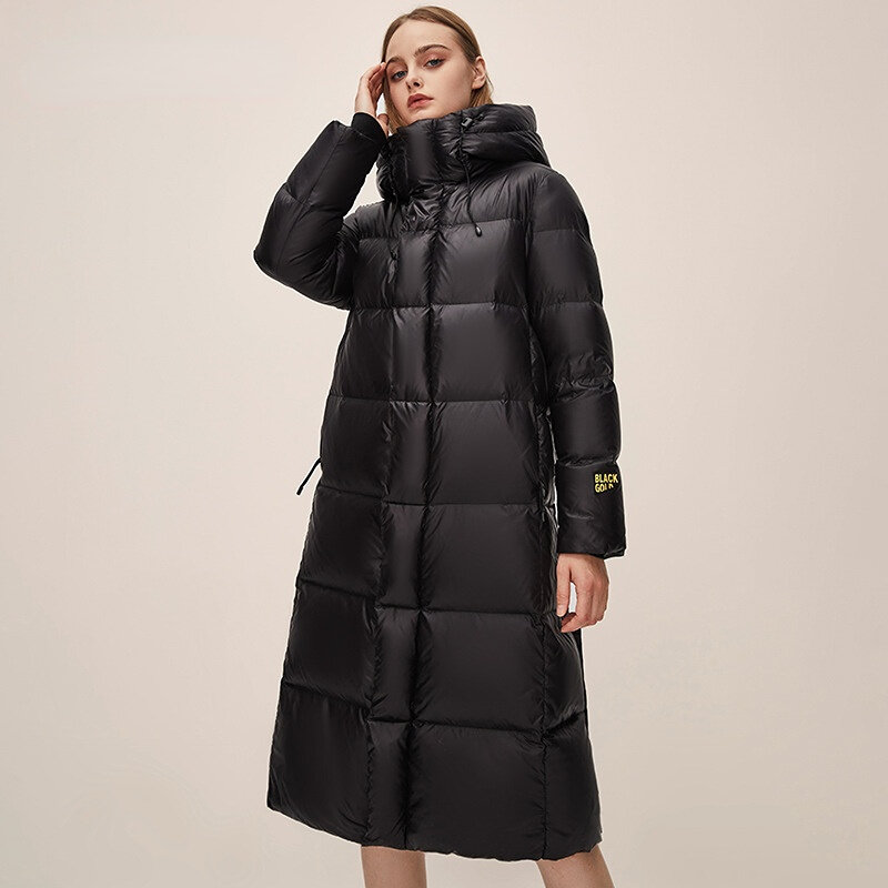 슈퍼 두꺼운 루즈핏 다운 재킷 여성용, 캐주얼 애호가용, 따뜻한 서양식 코트, 겨울 신상품
