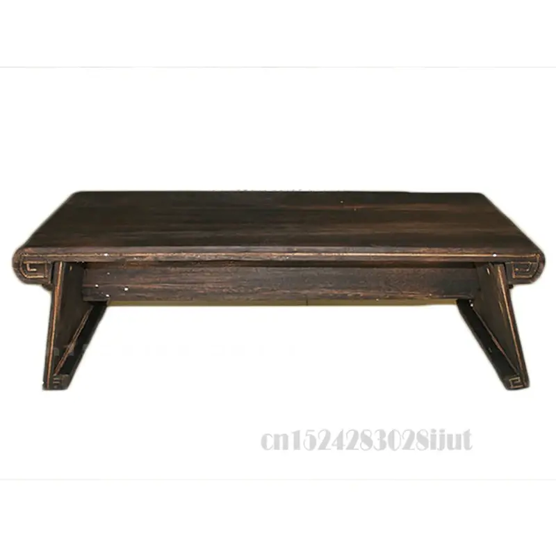 Meja Tatami kayu padat Guqin rendah Paulownia meja kopi kecil Guzheng rak Piano Piano