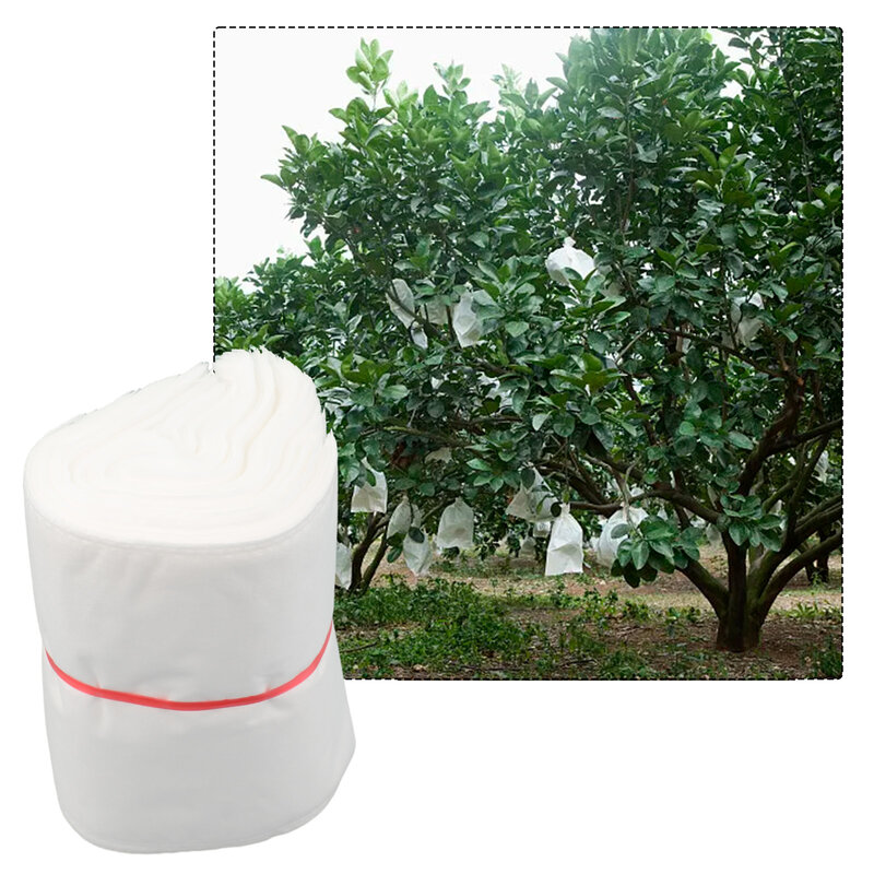 White Fruit Protect bag 18 x 20cm Against Insect Bird Pest Net Mesh Bag Plant Cover 100PCS /set Garden Sale New