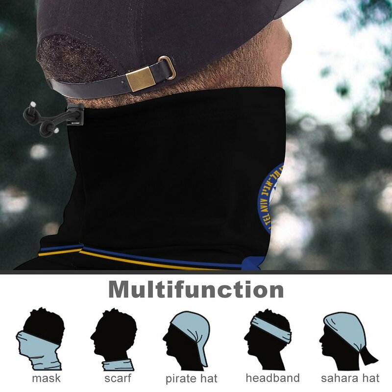 Maccabi Tel Aviv FC Face Mask Seamless Turban Headwear Neck Warm Outdoor Multifunctional