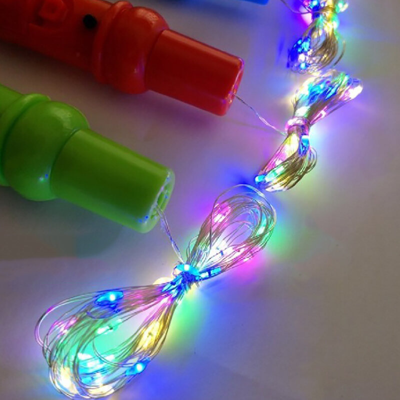 Mangos intermitentes LED para decoración del hogar, globo de 3m, 30 cabezales aleatorios, suministros para eventos de cumpleaños y fiestas