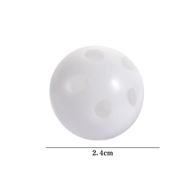 10ชิ้น24มมมีเสียงกระดิ่งลูกบอลพลาสติกของเล่นเด็ก DIY ลูกปัดสั่นผู้ผลิตทารกสร้อยคอพยาบาลเด็กสินค้าเด็ก