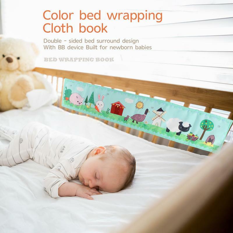 Libros sensoriales para bebés, libros suaves y lavables, juguetes sensoriales para niños pequeños de 1-3 años, libros de tela para el desarrollo temprano de los niños