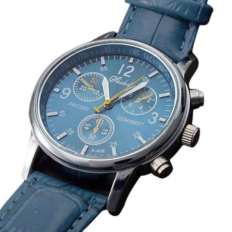Mode Heren Horloges Casual Sport Horloges Lederen Band Quartz Polshorloges Zakelijke Kleding Accessoires Horloge Reloj Hombre