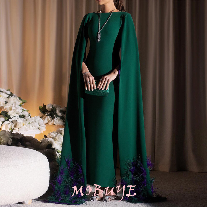 MOBUYE-vestido feminino de baile com decote, manga comprida, moda noturna, elegante vestido de festa, popular, 2022