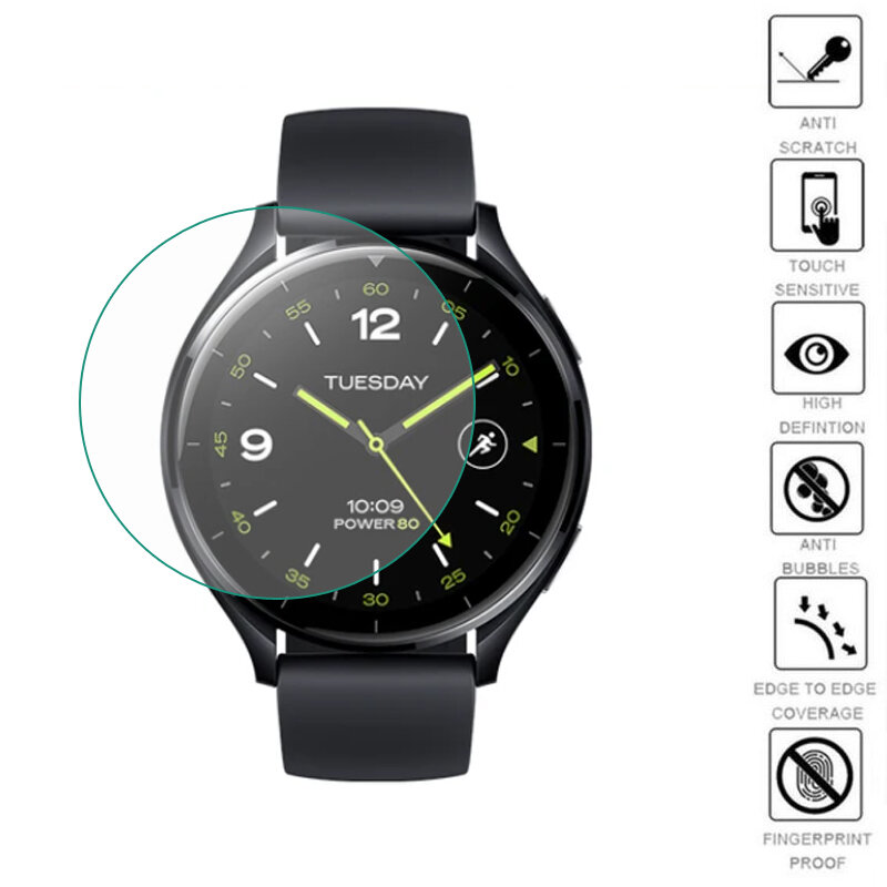 TPU Soft Smartwatch Clear Protective Guard Film, Display Screen Protector Cover, Acessórios inteligentes, Xiaomi Watch 2, 5pcs
