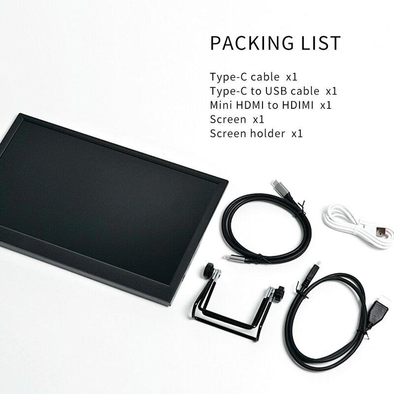 휴대용 모니터 11.6 인치 HD LED 디스플레이 노트북 모니터, 라즈베리 파이/노트북/PS3/PS4 Xbox를 위한 듀얼 HDMI 포트 여행 모니터