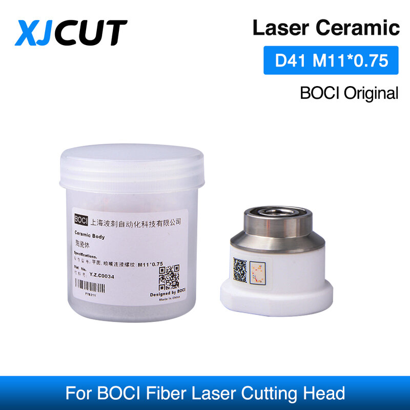 XICUT-Suporte cerâmico original do bocal do laser BOCI para a fibra de Boci, cabeça de corte BLT640 BLT641 BLT420, D41 H33.5 M11 mm